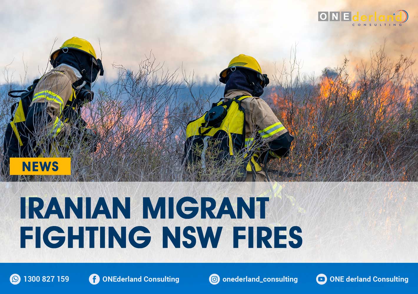 Iranian Migrant Fighting NSW Fires