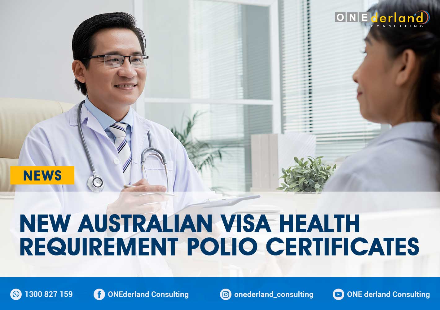 New Australia Reqirements Polio Certificate