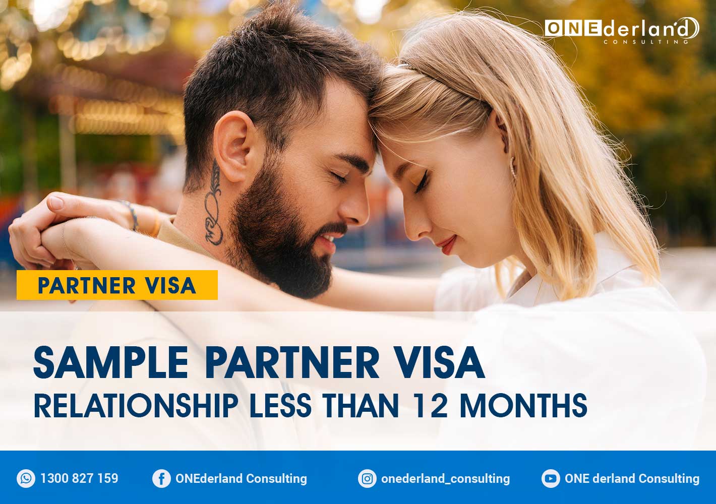 Sample Partner Visa Relationship Less Than 12 Months