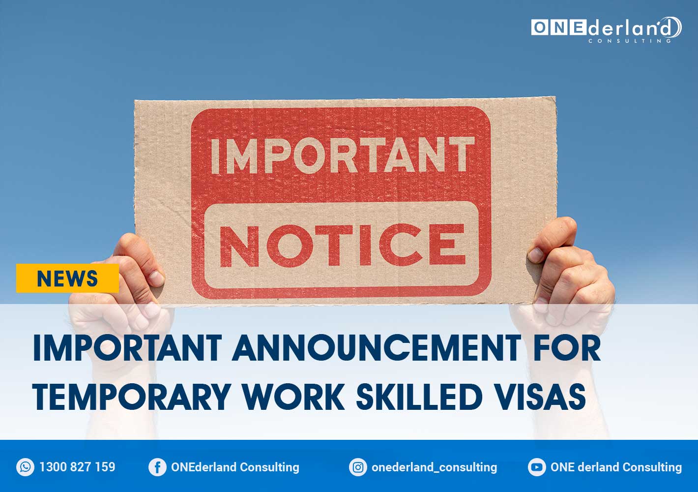 Announcement For Temporary Work Skilled Visa Has Been Made Today