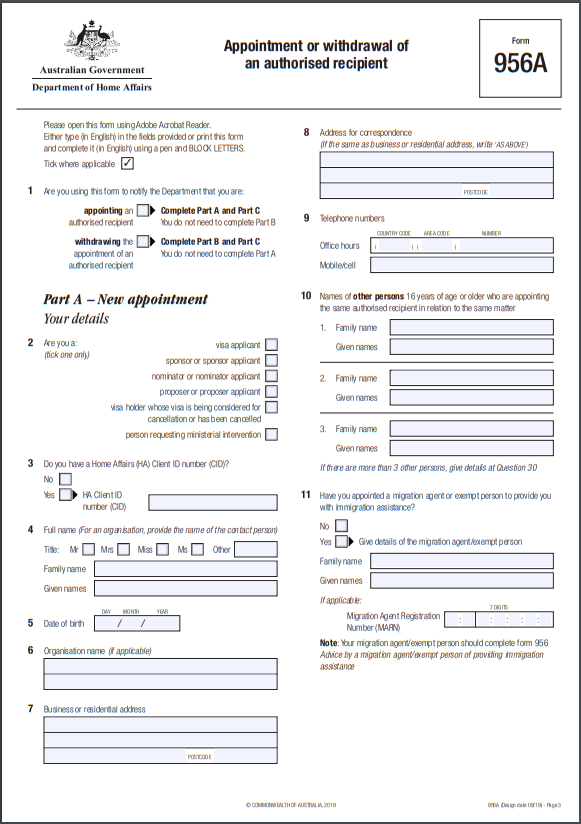 Form 956 A