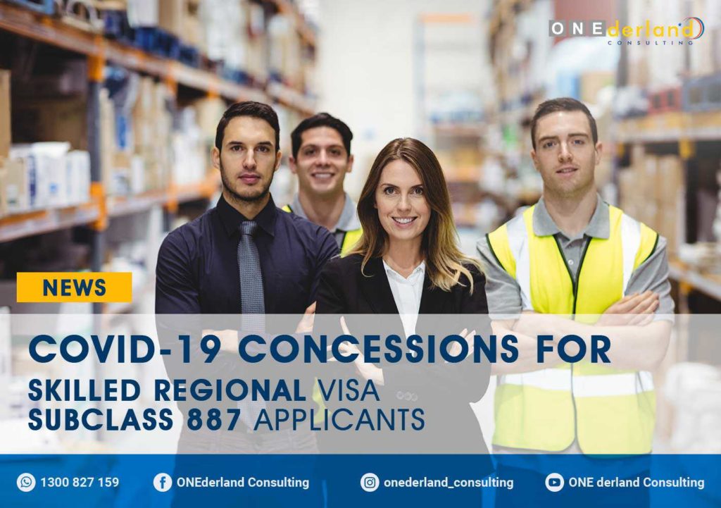 COVID-19 Concessions For Skilled Regional Visa Subclass 887 Applicants