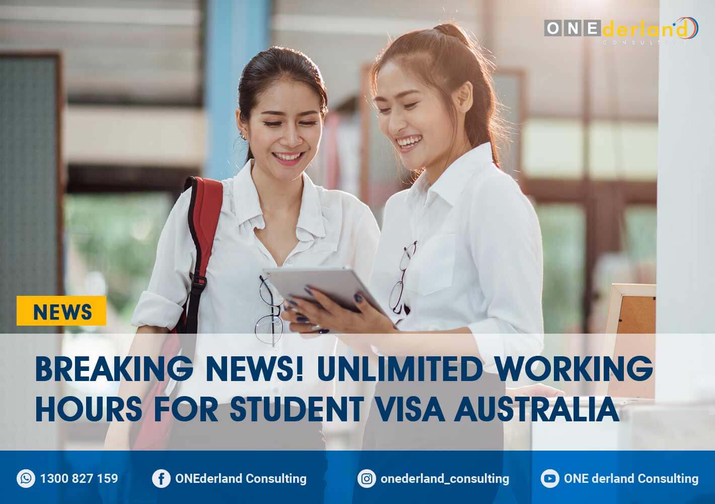 Australian Government Lifts the Limitation of Working Hours for Student Visa Holders